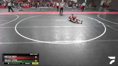 75 lbs Cons. Round 3 - Bradly Stein, Pewaukee Youth Wrestling vs Kiptyn Tritz, Wisconsin Rapids