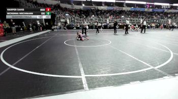 40 lbs Quarterfinal - Harper Davis, Moodys WC vs McKenna Weckmann, King Select Wr Ac
