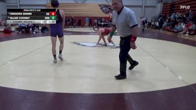 141 lbs Champ. Round 2 - Elliot Cooney, Cornell College vs Dresden Grimm, Coe