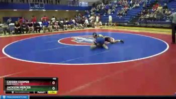 152 lbs Placement Matches (8 Team) - Cayden Cooper, Dade County vs Jackson Mercer, Fannin County HS