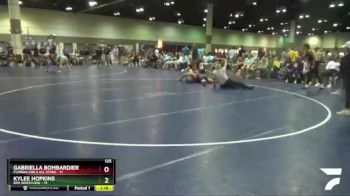 125 lbs Round 1 (16 Team) - Kylee Hopkins, RPA Wrestling vs Gabriella Bombardier, Florida Girls All Stars