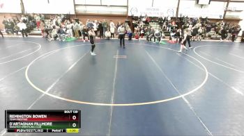 100 lbs Champ. Round 2 - D`Artagnan Fillmore, Wasatch Wrestling Club vs Remington Bowen, Team Prestige