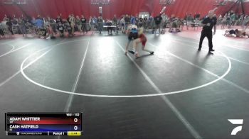 132 lbs Cons. Round 3 - Adam Whittier, WI vs Cash Hatfield, IA