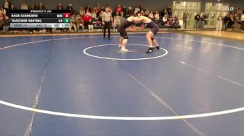 215 lbs Round 3 (16 Team) - Sage Saunders, Minden vs Thatcher Whiting, Kearney JV