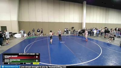 132 lbs Champ. Round 1 - Ethan Sharp, Uintah vs Khoi Knowlton, Defiant WC