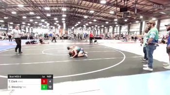 132 lbs Rr Rnd 2 - Tyler Clark, All American Wrestling Club vs Connor Blessing, Felix Wrestling Academy Black