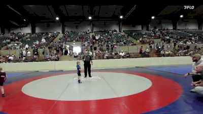 40 lbs Rr Rnd 5 - Bentley McClain, John Wayne Corcoran Wrestling Association vs Levi Roark, Slate Wrestling Academy