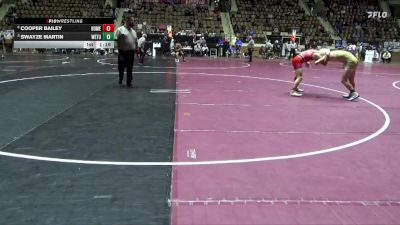 6A 132 lbs Quarterfinal - Swayze Martin, Wetumpka vs Cooper Bailey, Homewood Hs