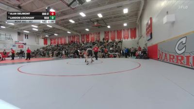 157 lbs 5th Place Match - Alan Delimont, Grand Junction vs Landon Lockhart, West Grand