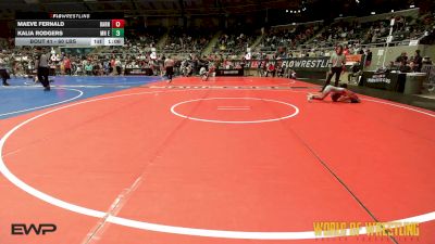 60 lbs Round Of 16 - Maeve Fernald, Smittys Barn vs Kalia Rodgers, MN Elite