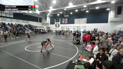 120 lbs Cons. Round 3 - Stella Lopez, Pounders Wrestling Club vs Valeria Garcia, Villa Park High School