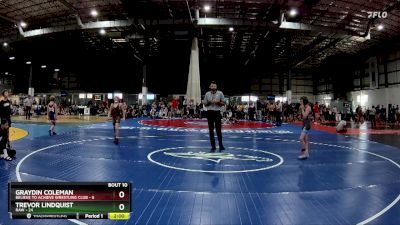 70 lbs Round 4 (6 Team) - Trevor Lindquist, RAW vs Graydin Coleman, BELIEVE TO ACHIEVE WRESTLING CLUB