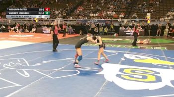 3rd Place Match - Addisyn Gates, Grand Island vs Aubrey Johnson, Beatrice