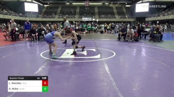 110 lbs Quarterfinal - Leland Mendez, Chesapeake vs Gannin Miller, Hanover