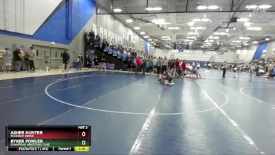 130 lbs Cons. Round 2 - Asher Hunter, Pleasant Grove vs Ryker Fowler, Champions Wrestling Club