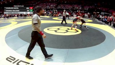 G-110 lbs Cons. Round 1 - Deanna Walters, G-Canton South vs Charlize Distel, G-Arcadia