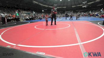 36 lbs Quarterfinal - Asher Gregory, Tulsa Blue T Panthers vs Kannon Engelhardt, Mojo Grappling Academy
