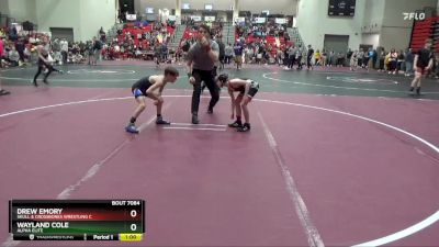 65 lbs Cons. Semi - Wayland Cole, Alpha Elite vs Drew Emory, Skull & Crossbones Wrestling C