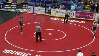 140 lbs Consi Of 32 #1 - Modesto Kindu, Methacton vs Chase Lambert, Pen Argyl