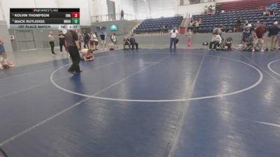157 lbs 1st Place Match - Kolvin Thompson, Sanderson Wrestling Academy vs Mack Rutledge, White Rhino