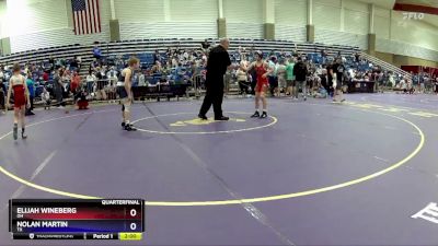 86 lbs Quarterfinal - Elijah Wineberg, OH vs Nolan Martin, TX