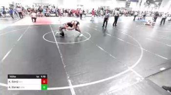 160 lbs Consi Of 16 #2 - Kumayl Somji, Silverback WC vs Ash Gomez, Dominator Wrestling