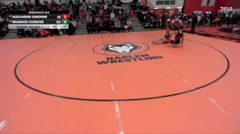 132 lbs Champ. Round 1 - Brandon Carbone, Crystal Lake (CENTRAL) vs Alexander Osborne, LIBERTYVILLE