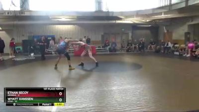 136 lbs Placement Matches (16 Team) - Ethan Secoy, Georgia vs Wyatt Hanssen, Utah