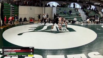 157 lbs Quarterfinal - Thomas Keefe, Gonzaga vs Cameron Cannaday, Mount Saint Joseph