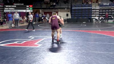 285 lbs 5th Place - Bryan Caves, Central Michigan vs Josh Terrill, Michigan State