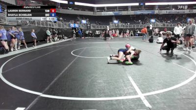 112 lbs Semifinal - Lauren Bernard, Team North Stars vs Shayla Schielein, Queen Bees