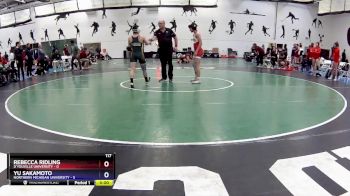 117 lbs Round 3 (16 Team) - Rebecca Ridling, D`Youville University vs Yu Sakamoto, Northern Michigan University