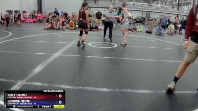 145 lbs Placement (4 Team) - Zoey Haines, Central Pennies Power vs London Smith, Crown City Queens Red