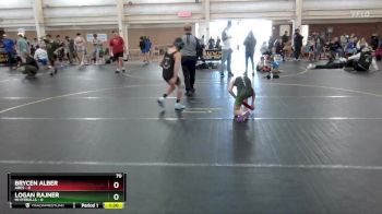 70 lbs Round 2 (6 Team) - Logan Rajner, Mi Pitbulls vs Brycen Alber, Ares