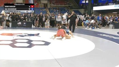 115 lbs Cons. Rd Of 64 - Zoee Sadler, IL vs Gia Woodrum, TX