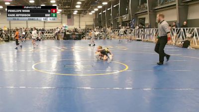52 lbs Round 3 - 12:00pm Friday - Penelope Webb, Team Ohio vs Kade Jefferson, Ranger Wrestling Club