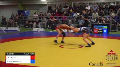 46kg 1st Place Match - Alexia Lati, Team Impact WC vs Lauren MacGregor, Kempenfelt Bay WC