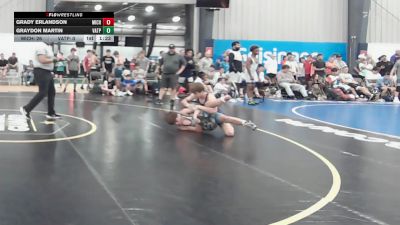 123 lbs Rr Rnd 1 - Grady Erlandson, Michigan Premier Red - BHS vs GRAYDON MARTIN, Virginia Team Predator - BHS
