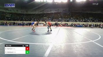 133 lbs Quarterfinal - Garrison Sartain, Edmond North vs Gavin Wallace, Bixby