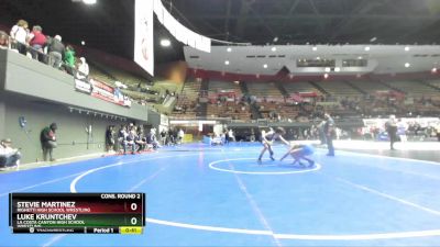 113 lbs Cons. Round 2 - Luke Kruntchev, La Costa Canyon High School Wrestling vs Stevie Martinez, Righetti High School Wrestling