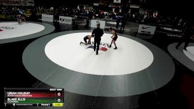 97 lbs Cons. Round 1 - Uriah Holiday, Rough House Wrestling vs Blake Ellis, California