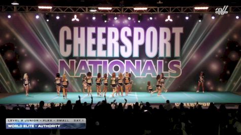 World Elite - Authority [2026 L2 Junior - Flex - Small Day 1] 2026 CHEERSPORT National All Star Cheerleading Championship