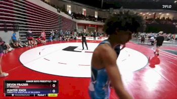 126 lbs Cons. Round 2 - Devon Frazier, XT Wrestling vs Hunter Knox, Threestyle Wrestling Of Oklahoma