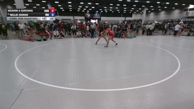 135 lbs Cons. Sub-quarters - Millie Jensen, Nebraska Wrestling Academy vs Heaven A Guevara, Cleveland High School Wrestling