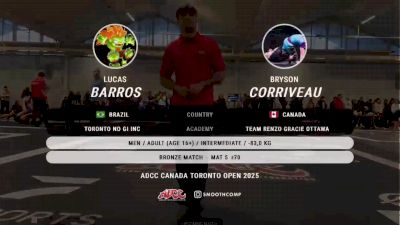 Bryson Corriveau vs Lucas Barros 2025 ADCC Toronto Open