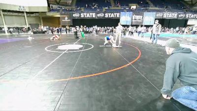 53 lbs Cons. Semi - Saber Paddock, NWWC vs Kade Robinson, Fife Thunder Wrestling