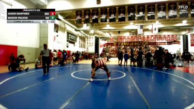 144 lbs Cons. Round 3 - Mason Wilson, Threshold Wrestling Club vs Jason Martinez, Silverback WC