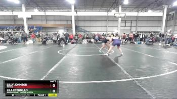 132 lbs Semifinal - Lilly Johnson, Minico vs Lila Estudillo, Marsh Valley Middle School