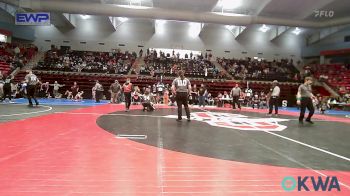 49 lbs Consi Of 16 #1 - Levi Ellis, Tulsa North Mabee Stampede vs Axel Miller, Skiatook Youth Wrestling