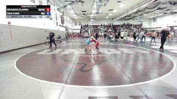 92 lbs Semifinal - Brandon Flamini, High Pace Wrestling Club vs Sam Ford, Edge Wrestling
